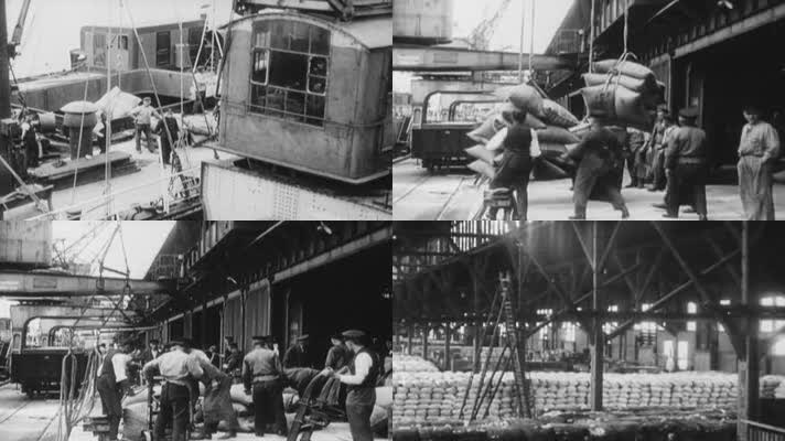 1920年德国汉堡货运码头仓储