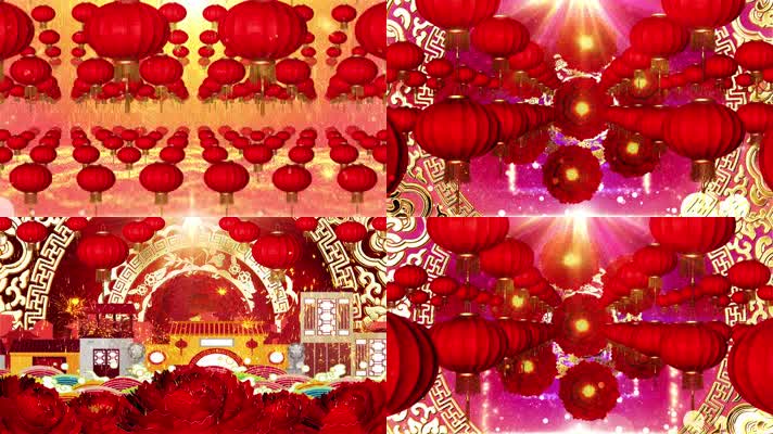 彭伟家《红红火火过新年》4K春节喜庆背景