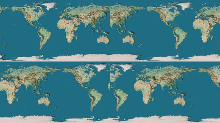 世界地图3D版动态贴图4K超高清