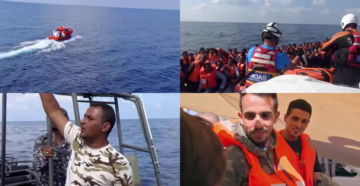 人道主义，反战人权，难民偷渡救援船