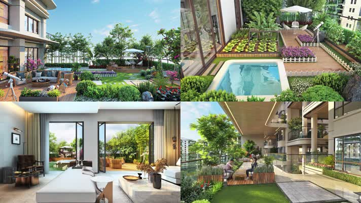 第四代住宅超级大阳台园林景观设计
