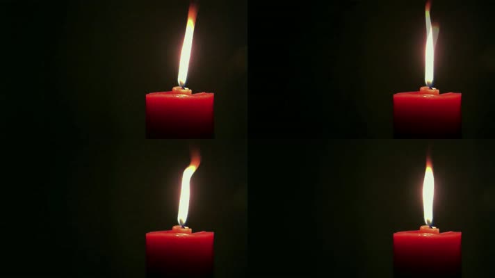 4K燃烧蜡烛