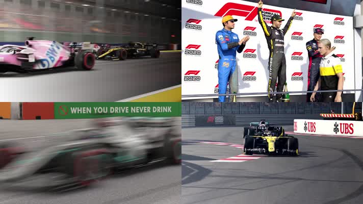 F1赛车动画，汽车动画，赛车游戏