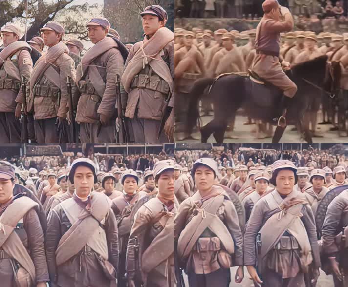 1939年云南女兵即将奔赴战场保家卫国