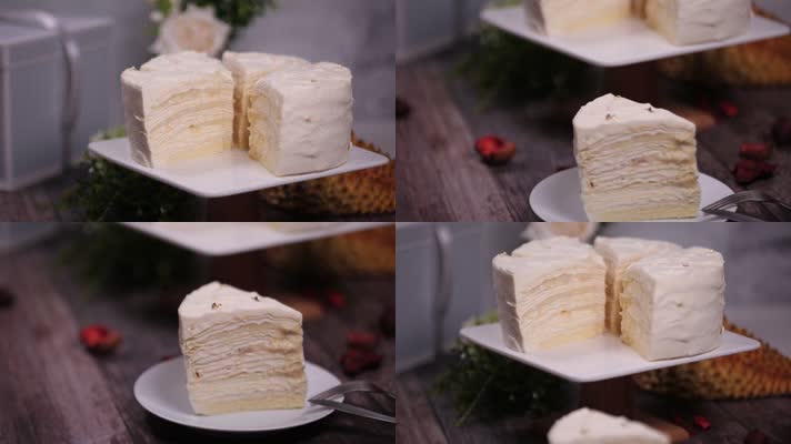 千层蛋糕 奶油蛋糕 榴莲蛋糕 (3)