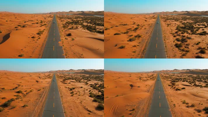 隔壁沙漠公路素材