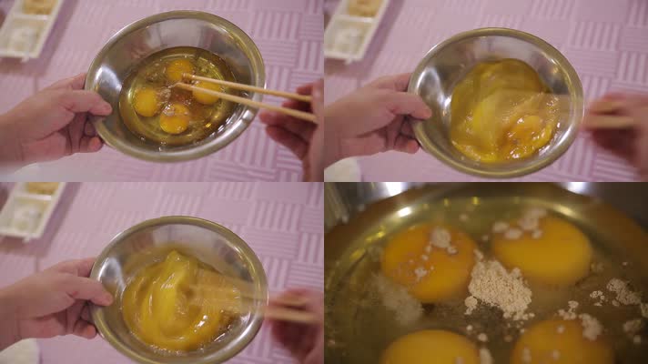 实拍打鸡蛋摊鸡蛋 (6)