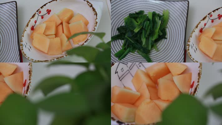 实拍配餐水果蔬菜维生素和纤维 (2)