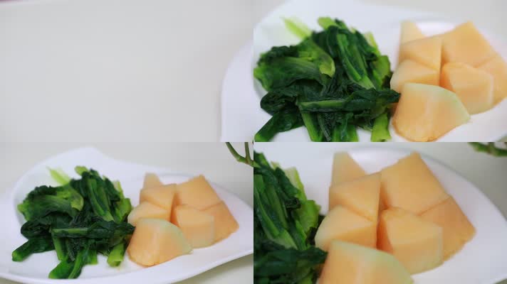 实拍配餐水果蔬菜维生素和纤维 (1)