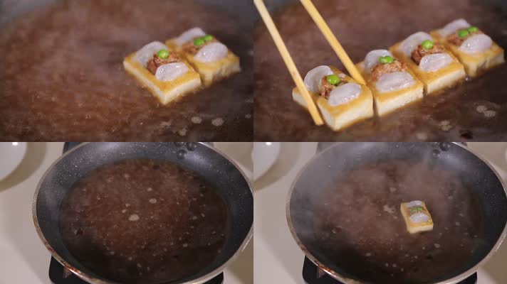 实拍国宴菜虾仁豆腐盒 (5)