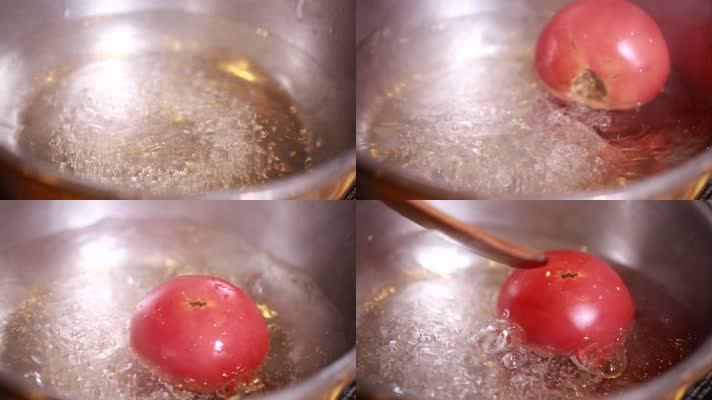 实拍开水番茄去皮窍门 (3)