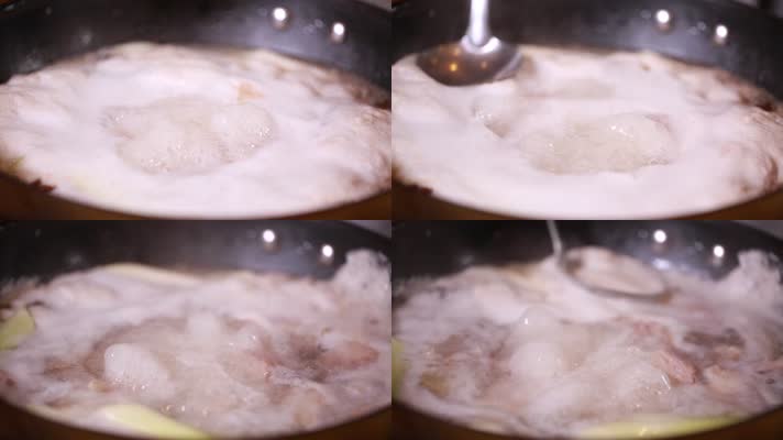实拍大厨炖牛肉汤 (4)