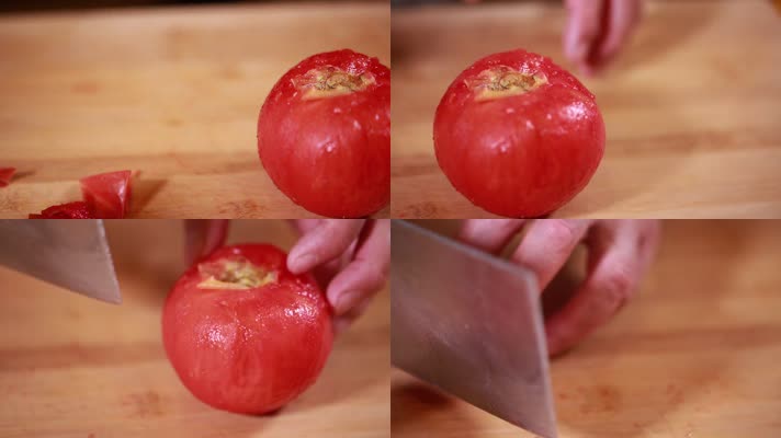 实拍开水番茄去皮窍门 (9)