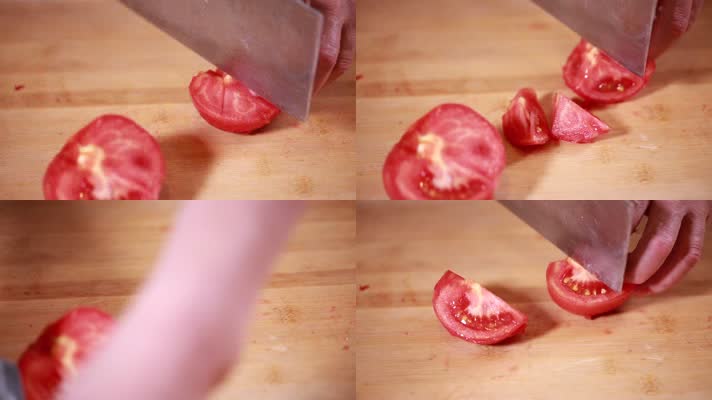 实拍开水番茄去皮窍门 (1)