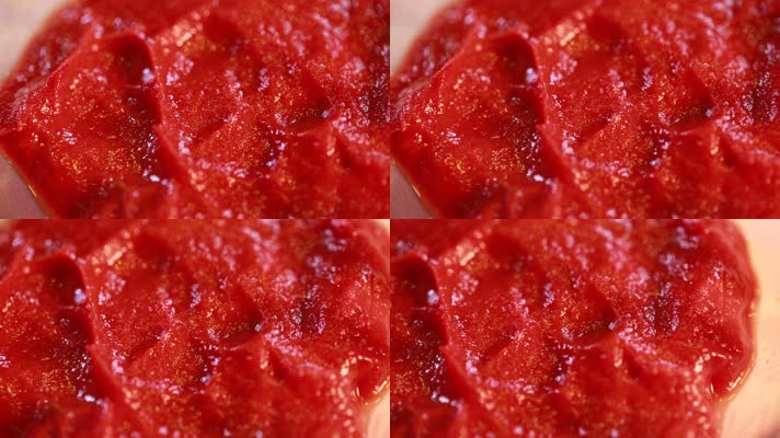 特写微距番茄酱番茄沙司 (2)