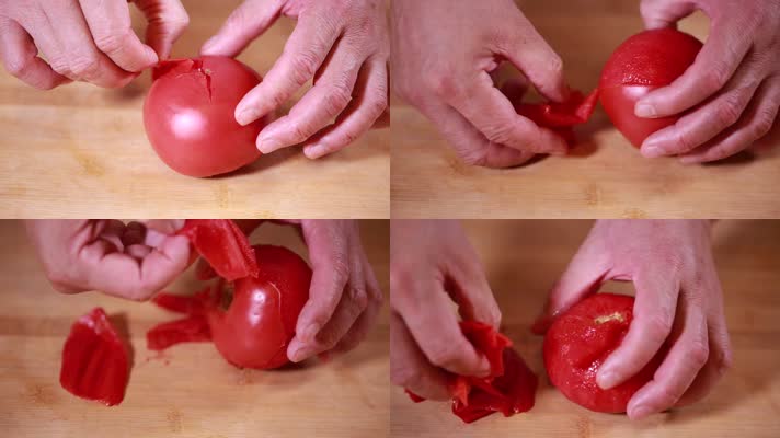 实拍开水番茄去皮窍门 (6)