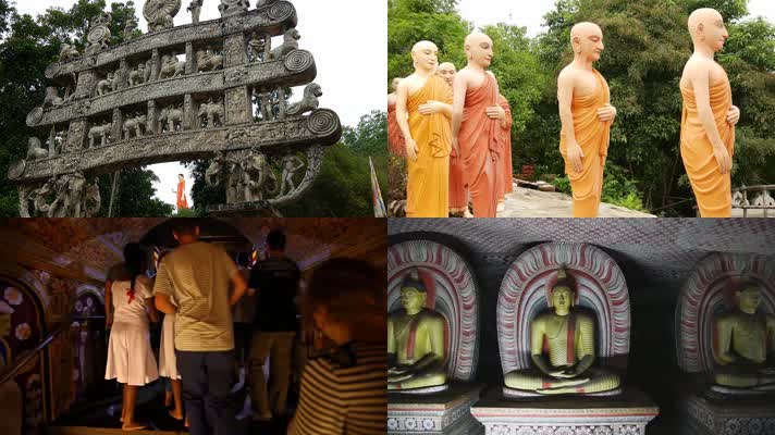 斯里兰卡宣传片，佛教建筑