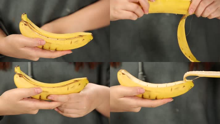 实拍花刀处理香蕉 (6)