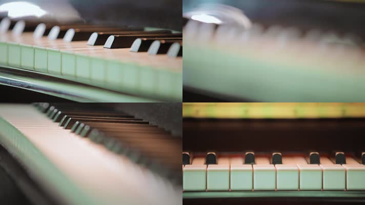 钢琴特写视频钢琴键盘