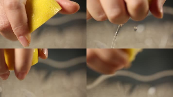 实拍挤柠檬汁 (3)