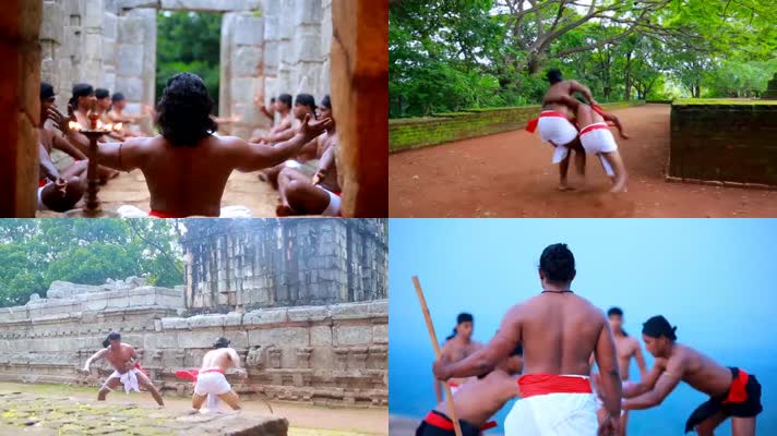 斯里兰卡传统节日，男人战斗