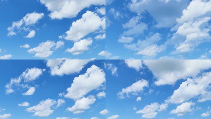 蓝天白云循环背景