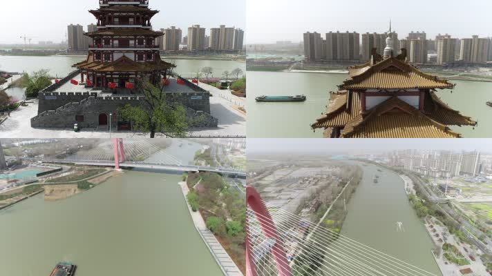 泗水阁中运河泗阳大桥（4K50帧）