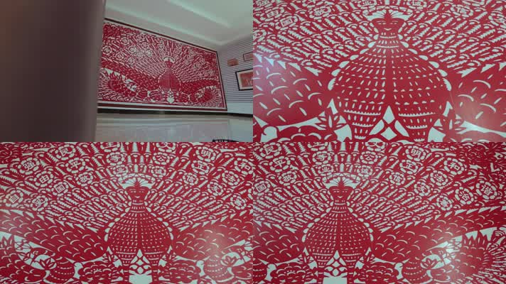 傣族剪纸艺术馆孔雀造型剪纸