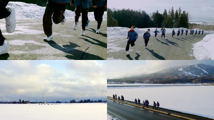 跑步长跑冬天跑步体能训练