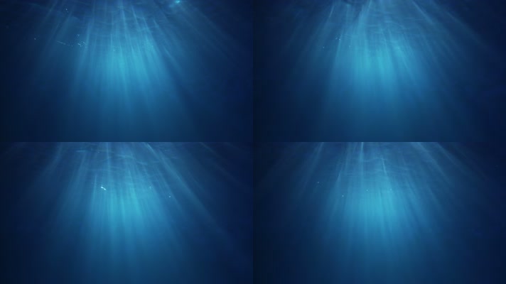 海底水下光线动态光影