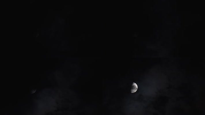 月亮从云里出来、月亮渐渐出来