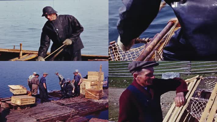 海上龙虾捕捞1940年