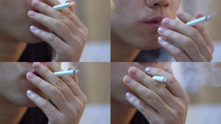 【原创】颓废痛苦自暴自弃吸烟压抑的男人