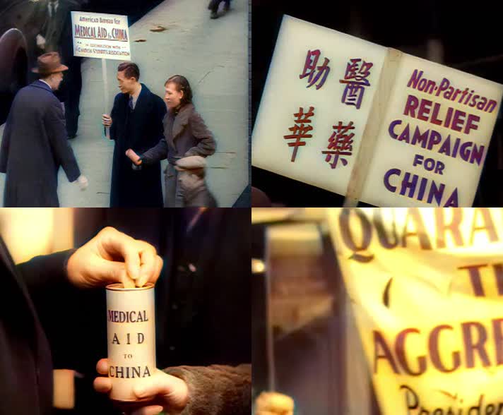 1938年，美国华裔在纽约抗议