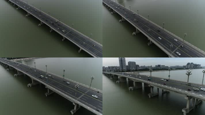 眉山岷江大桥航拍