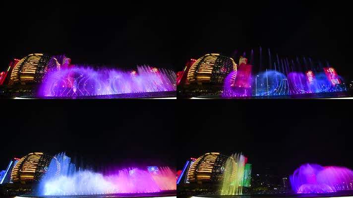 杭州城市阳台音乐喷泉
