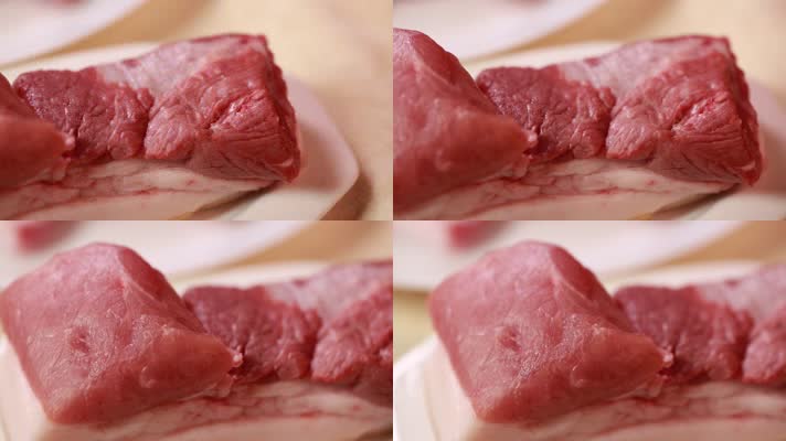 猪肉食材五花肉瘦肉 (8)