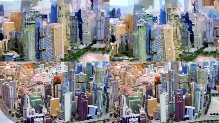 城市建筑微缩模型