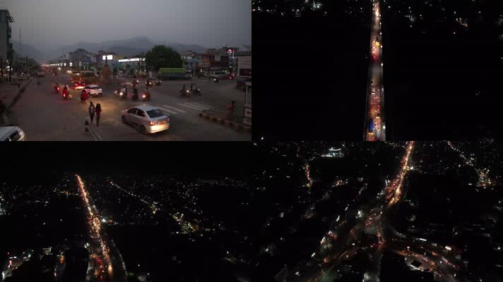 尼泊尔夜景