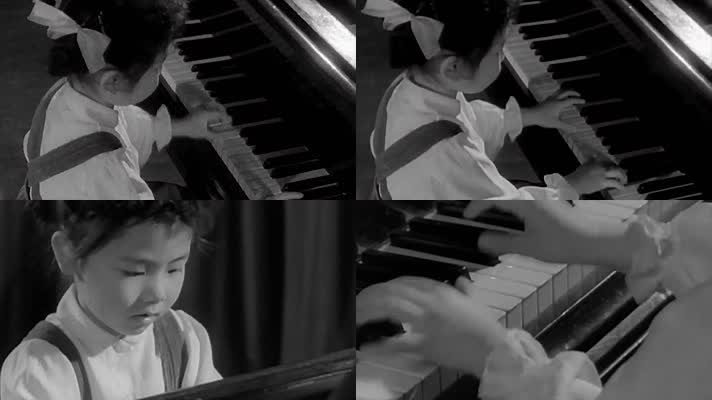 解放初期50年代儿童音乐教育弹钢琴