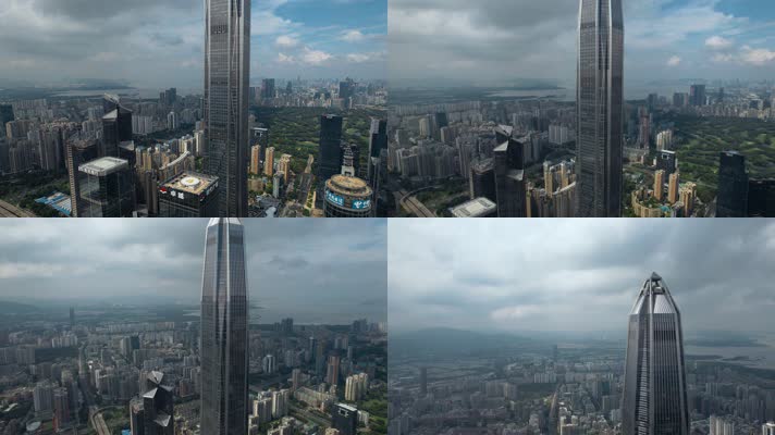 4k平安大厦视频深圳第一高楼航拍