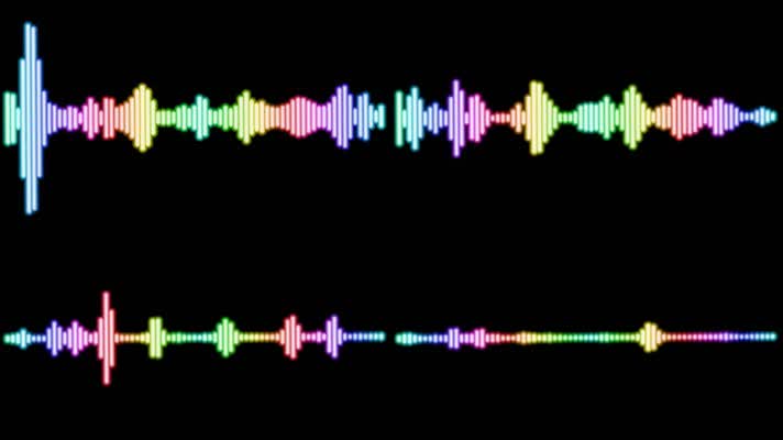 可视化音乐音频音波带通道