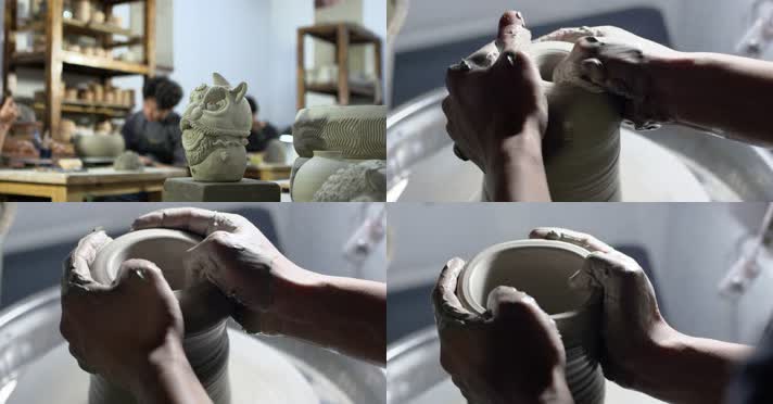 4K 雕刻陶瓷工艺品制作