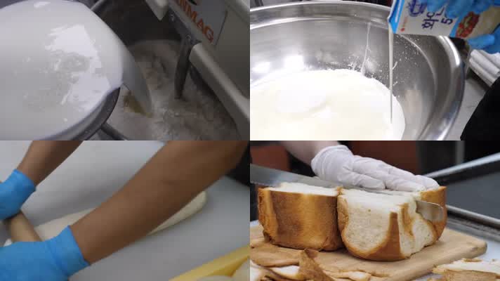 制作奶油芝士蒜蓉面包过程