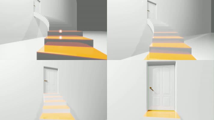 【4K】楼梯开门