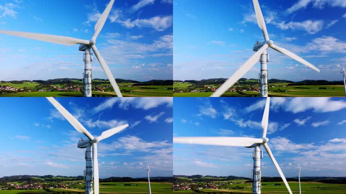 新能源风能发电4K