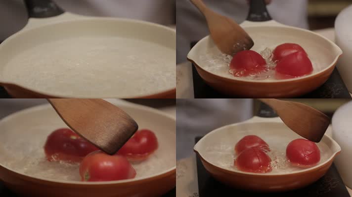开水烫番茄番茄剥皮 (3)