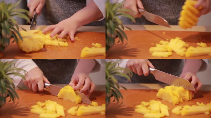 切削菠萝皮切菠萝 (8)
