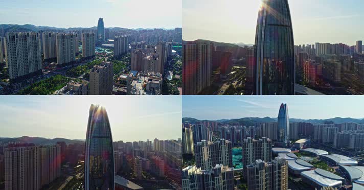 中国重汽科技大厦航拍4K