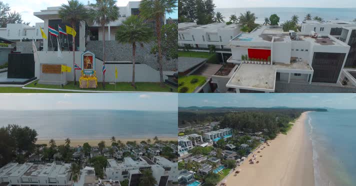 泰国旅游视频泰国海岸沙滩酒店海岸线